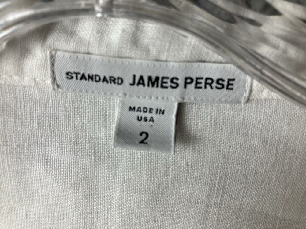 Standard James Perse 100% Linen Shirt Dress Tunic Sz 2 (Women's 4-6) Minimalist - Picture 5 of 7